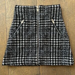 The Kooples Houndstooth Knit Skirt